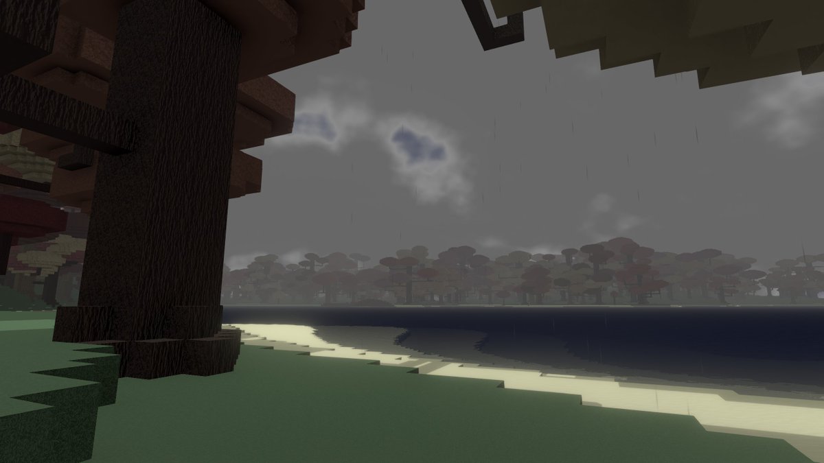 First_Light_dev's tweet image. Miserable weather... 🌧️
Spent today adding rain, variable cloud thickness, and some colour grading, for that really bleak stay-at-home sort of weather.
#gamedev #indiedev #indiegame #indiegamedev #Unity3D #madewithunity #voxel