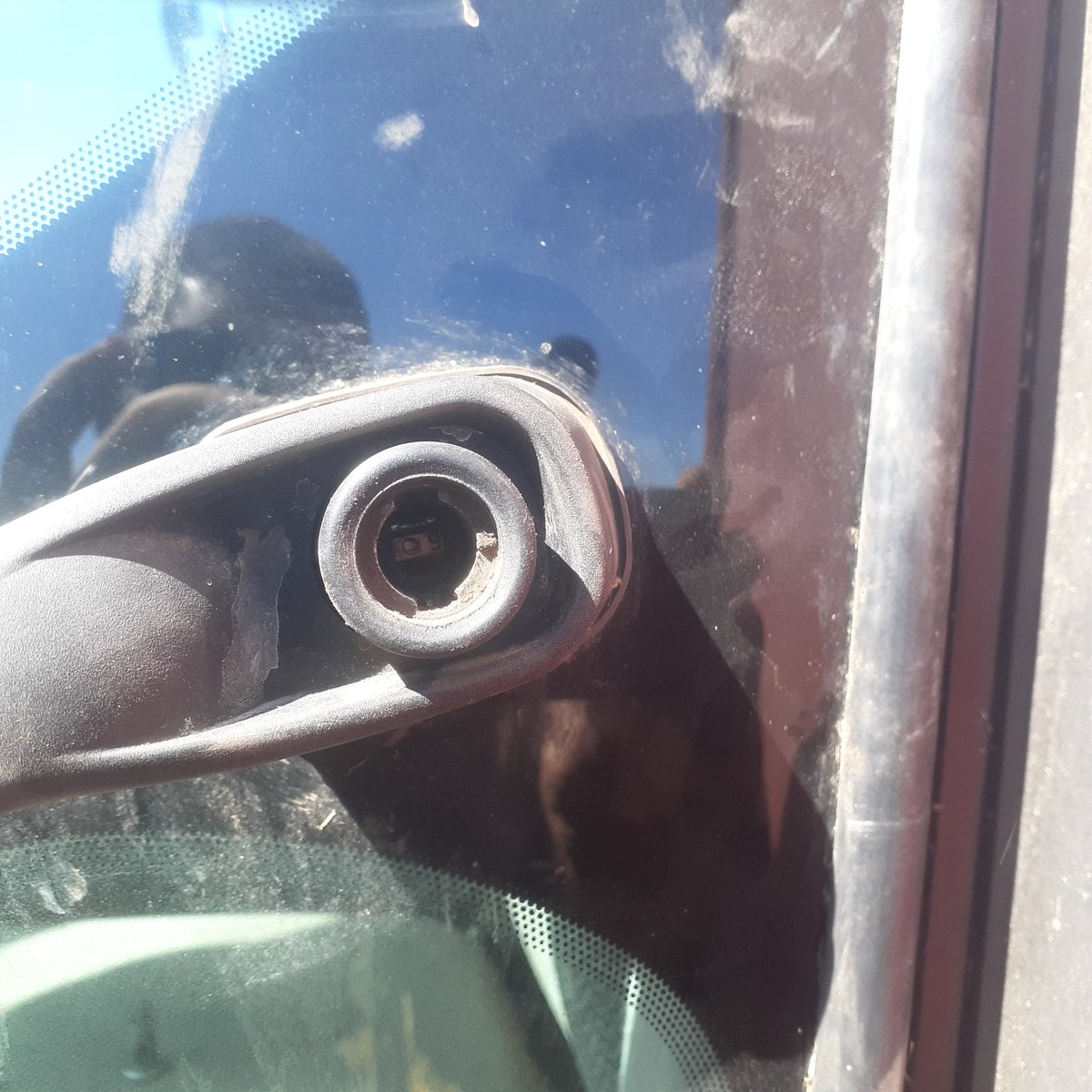 I tell everyone to shut the door when they get out of the machines. Might be a problem getting back into the header when the lock falls out