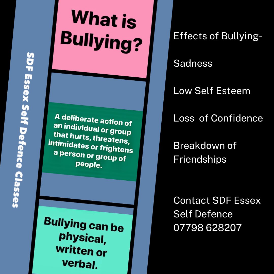 SDFEssex's tweet photo. Bullying isn’t just physical.
Words can cause pain & hurt.
Anti bullying week starts Monday 16th November #AntiBullyingWeek
#OddSocksDay is back
#thinktwice #choosekindness #bekind #antibullying #selfdefencetraining #helpbuildconfidence
#confidencebuilding #stopbullying https://t.co/P3L7EFe4Er