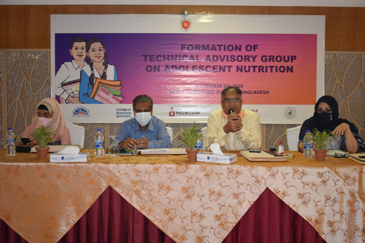 NutritionIntl's tweet photo. We are proud to support #NNS #IPHN @MISDGHS #Bangladesh in conducting an advocacy workshop focused on adolescent nutrition actions in the country. Partners discussed the crucial need for forming a National Adolescent Nutrition Technical Advisory Group & sub-national committees. https://t.co/44cIH9FXaU