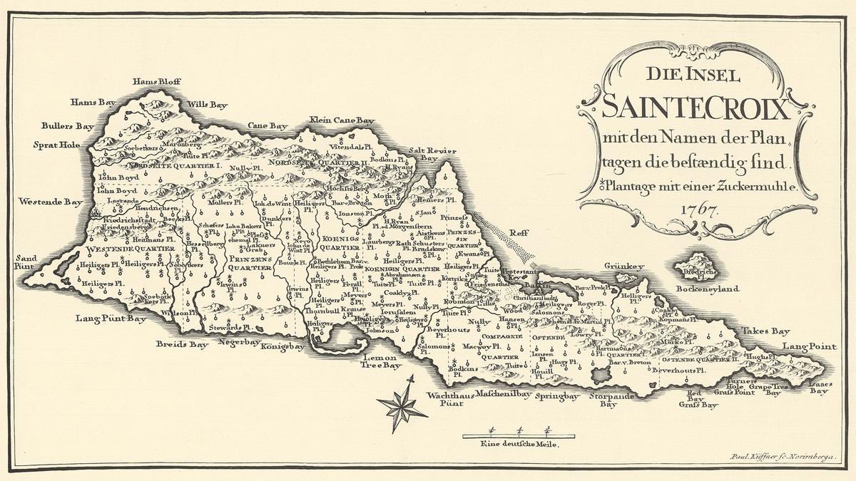 Many entities temporarily controlled St. Croix after the first Europeans invaded in 1493 including France, England, & the Knights of Malta. It wasn't until the early 18th century that Denmark finally took full control & The Danish West India Company was born.