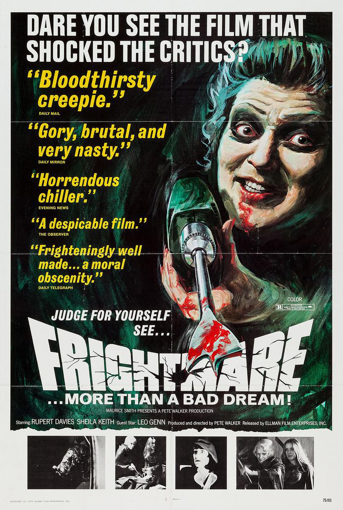 _InfinitySOL's tweet photo. Frightmare was released in the UK on this day in 1974. #horror https://t.co/BexZ7vEQbI