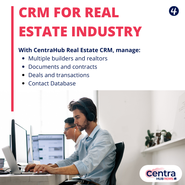 CentrahubCRM's tweet image. Sell effectively and manage intelligently with the CentraHub Real Estate CRM system tailored to meet specific real-estate industry goals. Visit us at centrahubcrm.com/verticals/real… #RealEstateCRM #CustomizableCRM