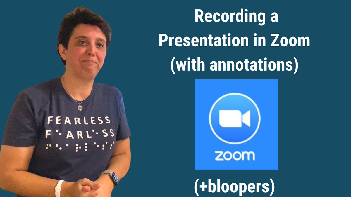 TabaldoOnTech's tweet photo. Just published this video "Recording a Presentation in Zoom!" This video includes #bloopers #PaperlessProfessor #edtech #distancelearning @Zoom @GoogleForEdu @powerpoint https://t.co/yt9vz5hK7R https://t.co/8GO5ePGqHK
