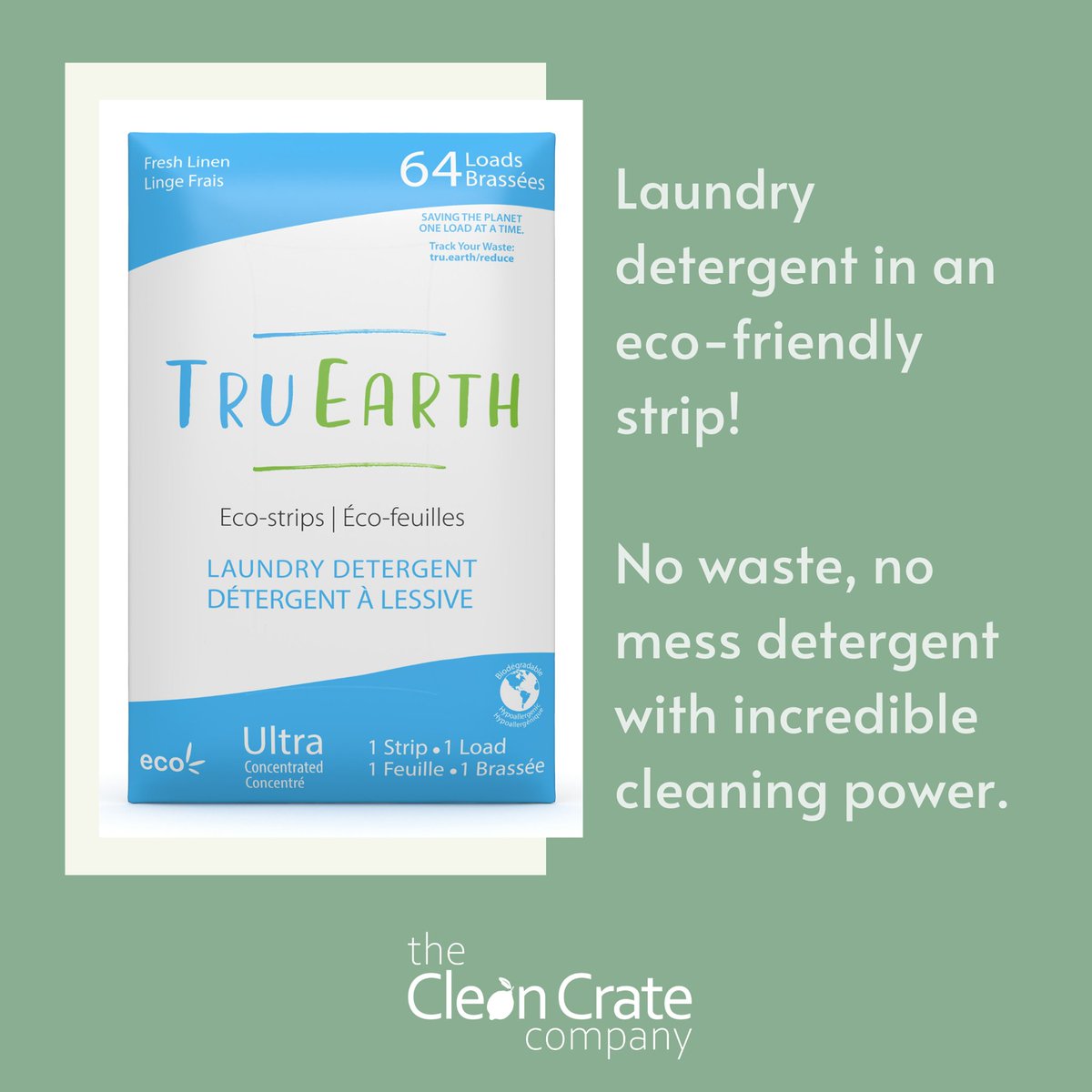 TheCleanCrateCo's tweet photo. Tru Earth strips are safe for even the most sensitive skin and are free of all the nasties you don't want on your skin. https://t.co/GSInk1cofa #thecleancrate #subscriptionbox #sustainableliving #ecofriendly #savetheplanet #gogreen #yvr #cleanliving #healthyhome #natureclean https://t.co/bxWA67veBC