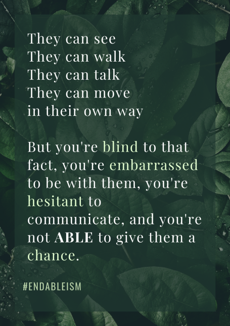end_ableism's tweet photo. #WeCan #WeAreAble https://t.co/mSK8V9eLP4