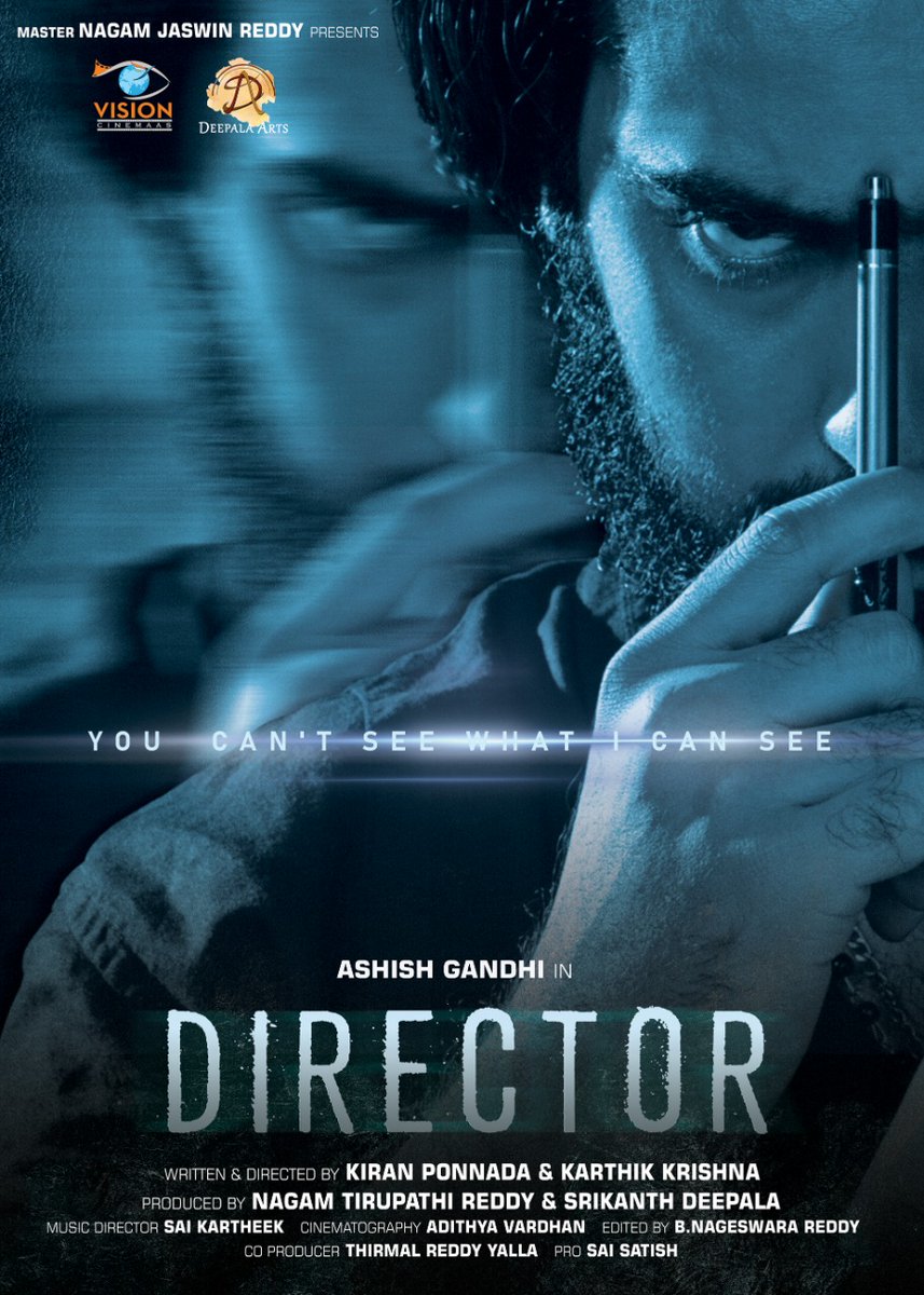 Here’s attention-grabbing 1st Look of Natakam fame <a href="/itsashishgandhi/">Ashish Gandhi</a> ‘s #Director Directed by <a href="/_kiranponnada_/">Kiran Ponnada</a> &amp; <a href="/_karthiKrishna_/">Karthik Krishna</a>
<a href="/AishwryaBhakuni/">Aishwarya Raj Bhakuni</a>
Produced by Nagam Tirupathi Reddy &amp; Srikanth Deepala
Music: Sai Kartheek
DOP: <a href="/adithyaaadi9/">adithya aadi</a>
#DirectorFirstLook