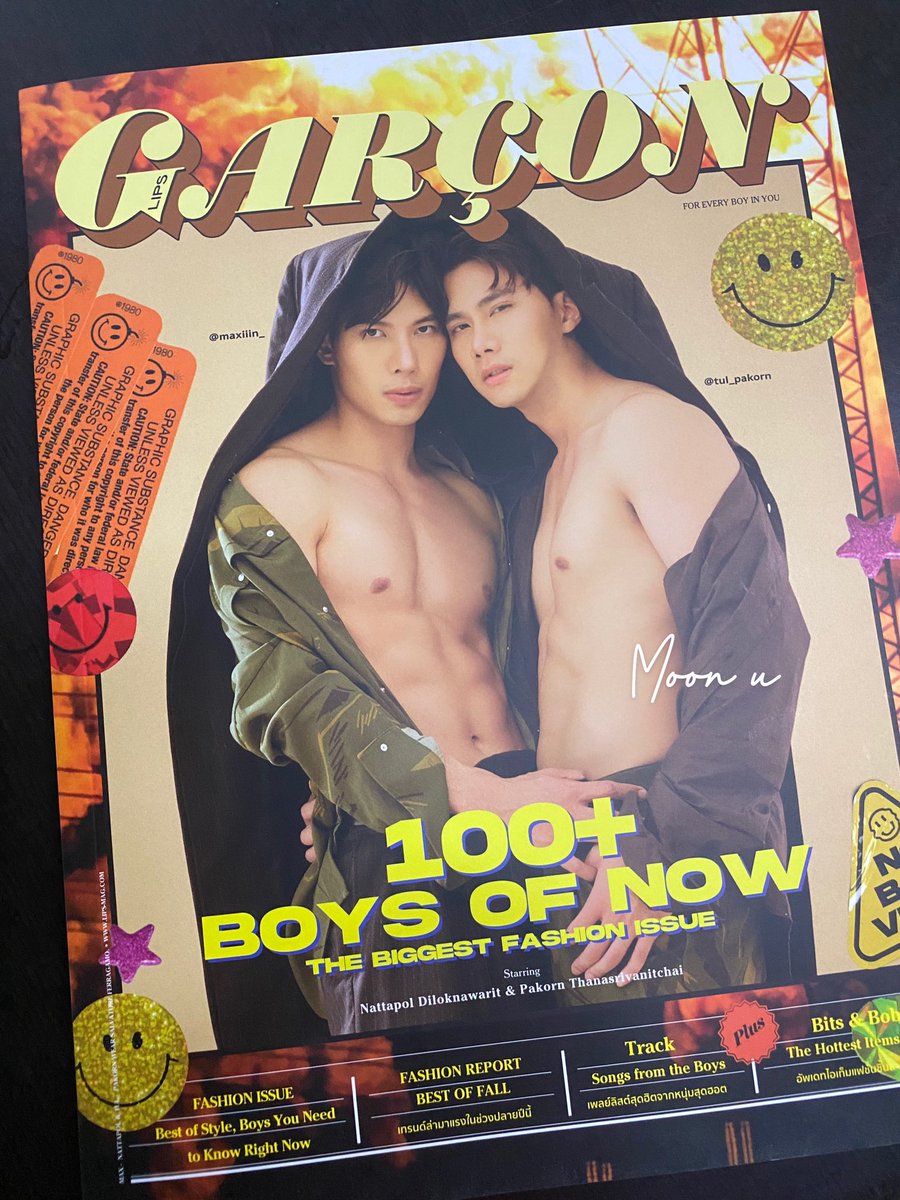 MoonU35's tweet photo. นิตยสาร มาแล้วๆๆๆๆๆๆ😭😭😭แค่หน้าปกก็เลือดหมดตัวไปแล้วว😍😍😎😎😎
#tul_pakorn #maxiiin_
#MaxTul #แม็กซ์ตุลย์
#LipsGarçon #LipsGarçonNo54 #LipsGarçonBoysOfNow #LipsBoxProduction https://t.co/0CEkHOf9u7