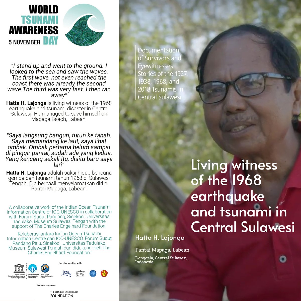 A tsunami is not a single wave, but a series of waves carrying a massive volume of water that can flood and inundate land for hours. The first wave may not be the largest. Stay out of danger areas until an "all-clear" is issued by a recognized authority.