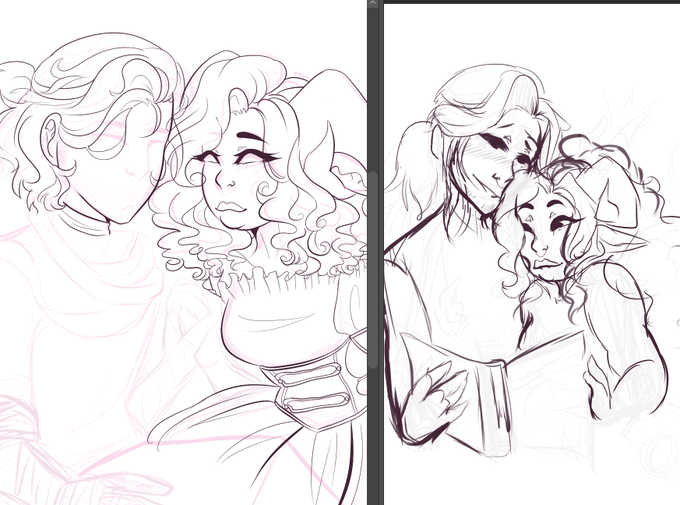 Stops drawing WidowJest to draw MORE WidowJest
#CriticalRoleSpoilers 