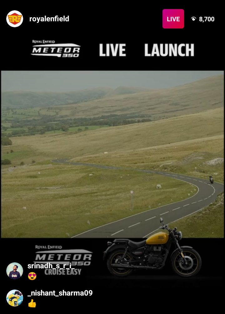 Caught the Meteor 😍

#Meteor350 <a href="/royalenfield/">Royal Enfield</a>