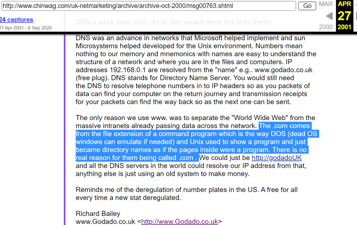 #OnThisDayInNTK:2000 ntk.net/2000/11/03/?arc

widely-sued Napster forms "strategic alliance" for BMG to (unsuccessfully) try and buy it in 2002

"if this wasn't on UKNM, you'd assume it was a troll" - rather than a sales exec at Godado, whatever that was 
chinwag.com/uk-netmarketin…