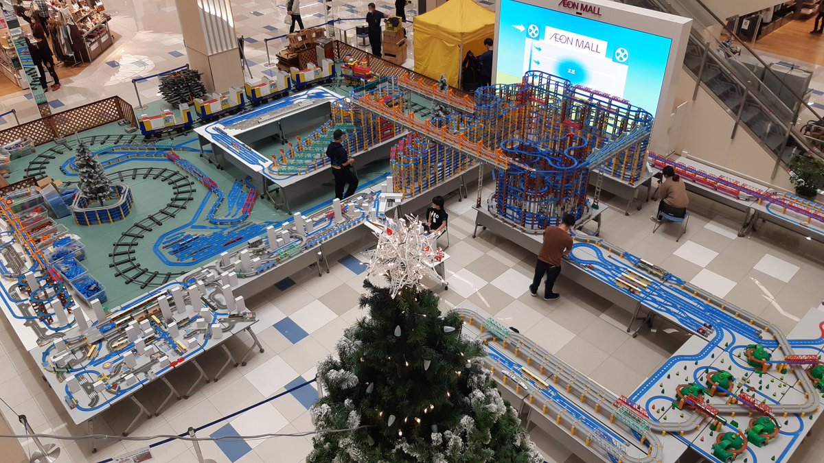 ぺたぞう イオンモール高知 超巨大プラレールレイアウト完成でーす