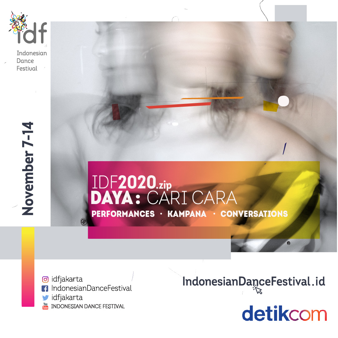 detikhot's tweet photo. Indonesian Dance Festival (IDF), menghadirkan https://t.co/Zkj17wJAzq DAYA: Cari Cara, 7-14 November 2020. Para seniman menciptakan kembali bahasa-bahasa koreografi di masa “New Normal”. Yuk terus #berDAYAbersama. Informasi lebih lanjut kunjungi Instagram @idfjakarta
#idf2020 https://t.co/Xrltu55fbK