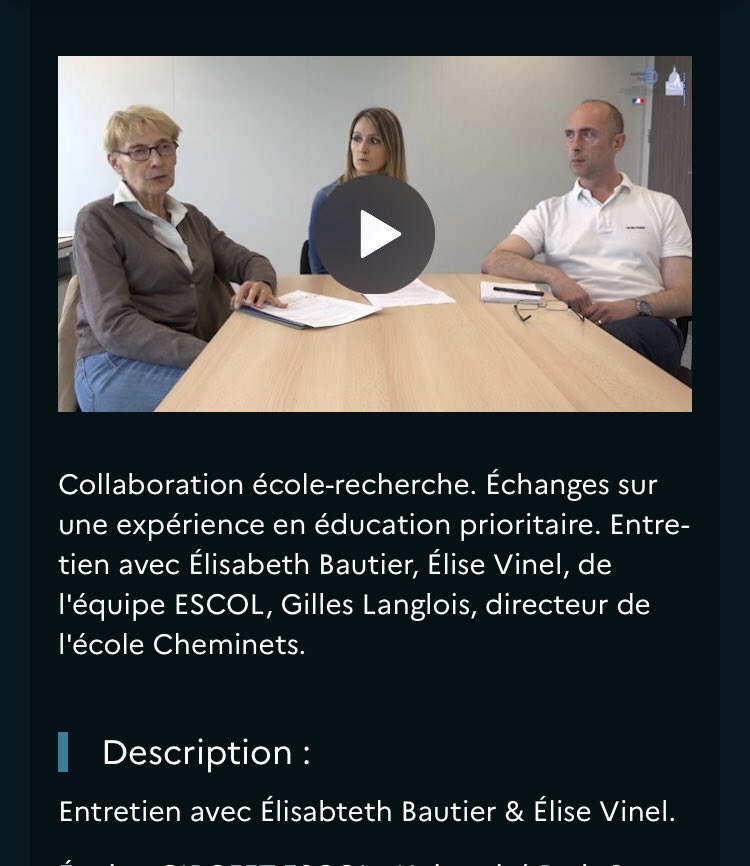 isafil's tweet photo. Pépite ❤️
Un entretien avec la sociolinguiste Elisabeth Bautier sur la compréhension des écrits. A diffuser largement auprès des collègues de tt disciplines pour une prise de conscience des blocages de nos élèves. Merci ⁦@Academie_Paris⁩ 👍 https://t.co/u3tilzUYLf https://t.co/PCNUHc3GAw