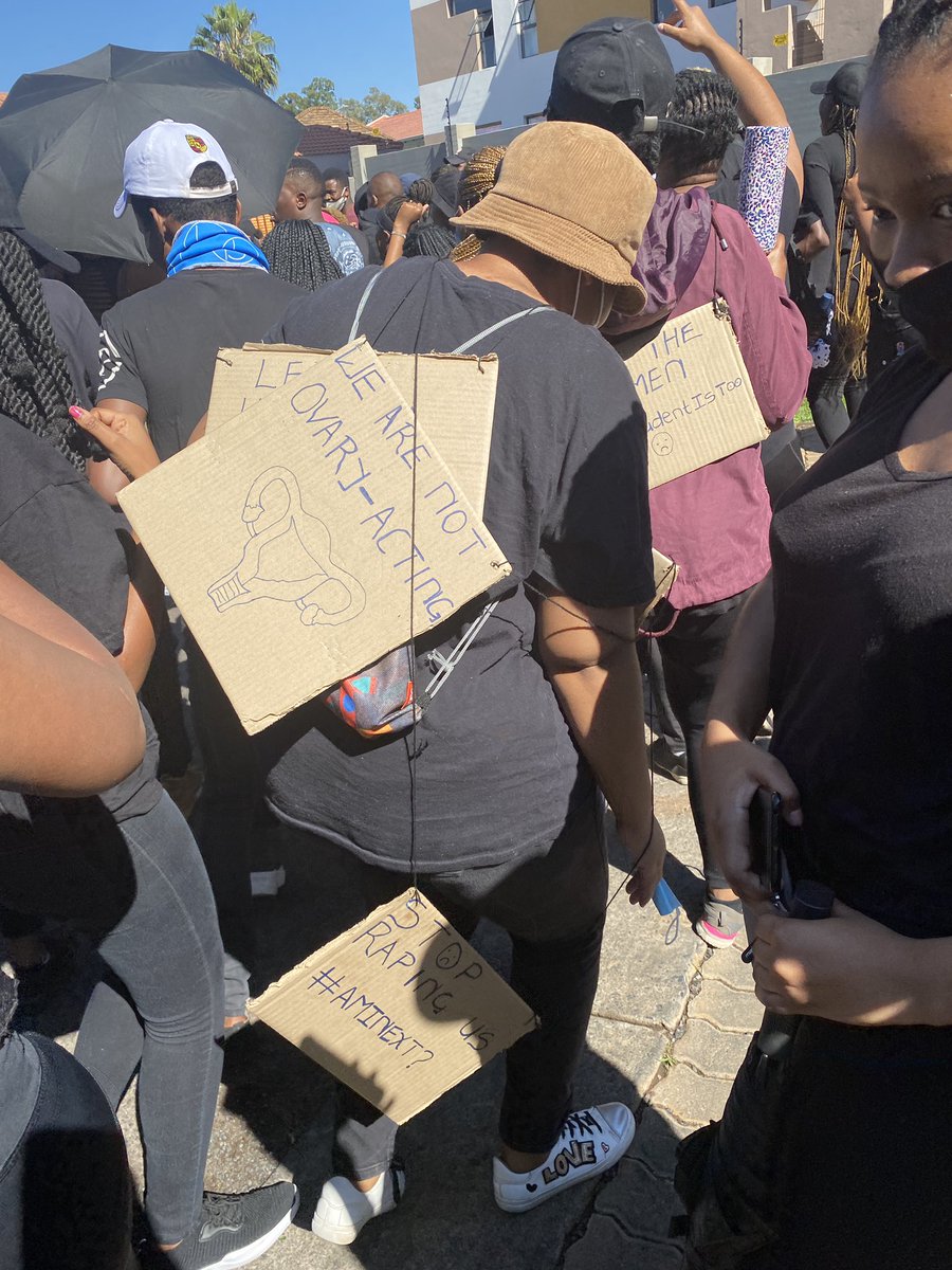 Simply_Rebotile's tweet photo. SMU GBV March #Onestudenttoomany #GBV https://t.co/sFherxwpZp