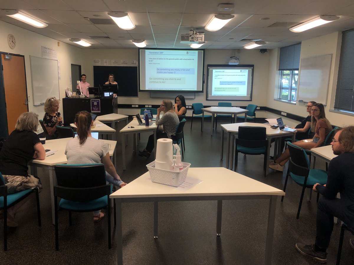 CRExPAH_UQ's tweet photo. Today was our first partial face-to-face #CRExPAH meeting since March! Thanks to @RuthBradyPA and @natanfeter for leading an interesting & thought-provoking discussion about the #Generation100 study🚶🏼♀️🏃🏼♀️ https://t.co/T11s90Idoc