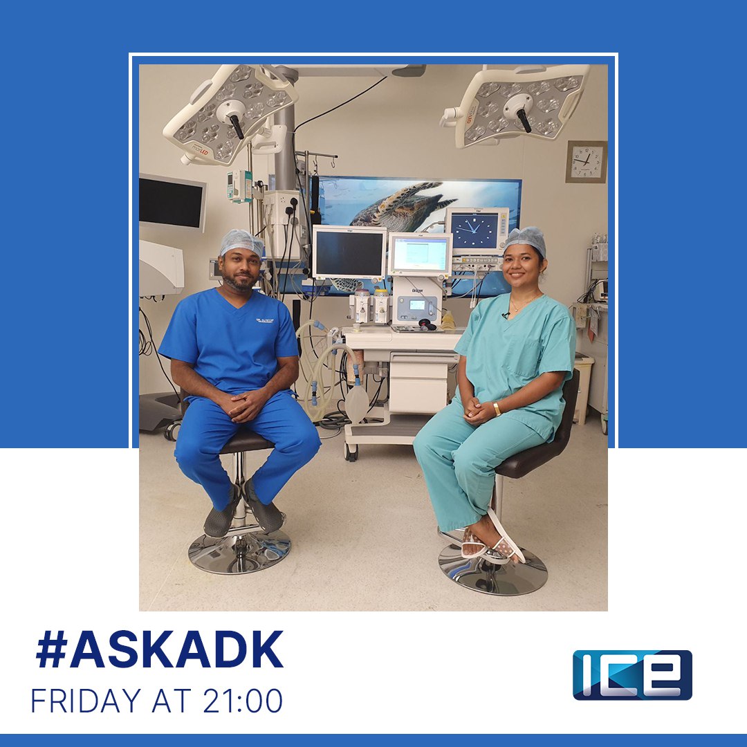 ICEmdv's tweet photo. Tonight on #askADK our guest is Dr.@AliNiyaf - Consultant in Neurosurgery, tune in to watch an interesting episode at 2100hrs.
Only on ch100 #ICETV
Live stream available on ICETV Facebook & ADK Hospital's Twitter and Facebook.
@ADKHospital
@Medianetmv https://t.co/fW7IvYrsob