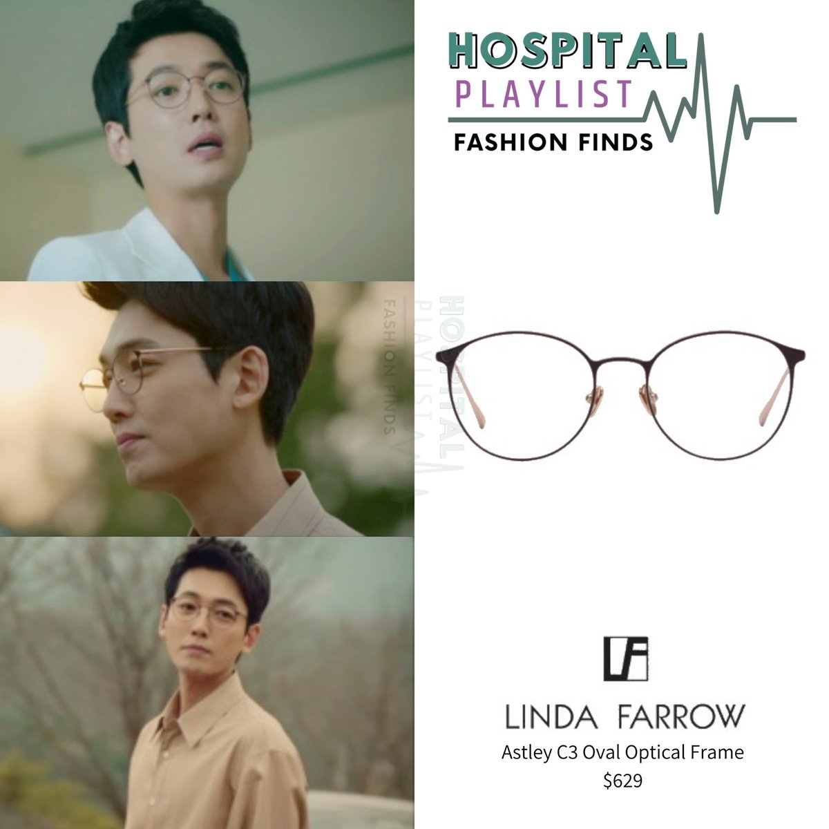 Hospital Playlist Episode 3-4 Jung Kyung Ho wearing #LINDAFARROW — Astley C3 Oval Optical Frame, $629⠀ 🔗 rb.gy/4kic4t - #슬기로운의사생활 #정경호 #정경호패션 #JungKyunghoFashion #HospitalPlaylistFashionFinds #HPFFJungKyungHo