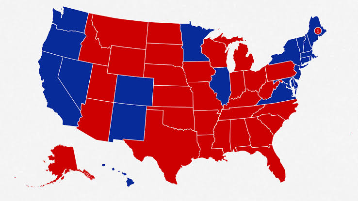 in the mix. Dems made a play for Texas. But it flatters to deceive, mostly. So the battle ground states get more airtime. California with 55 seats isn't mentioned as much.5. Other factors:More mixed, cosmopolitan & urban the areas, more they lean towards Dems. +