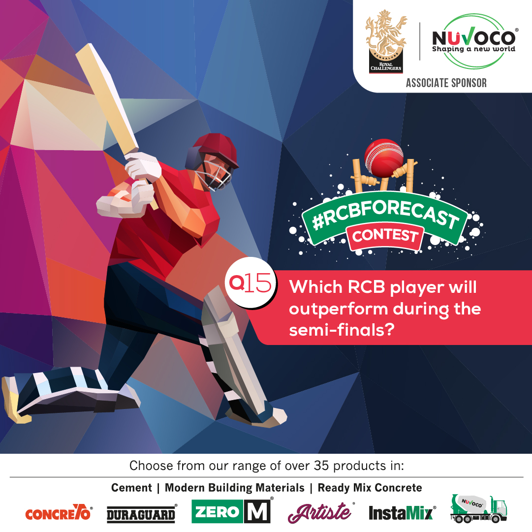 RCB has reached Playoffs and we are back with #RCBForecast. Answer and stand a chance to win some exciting prizes. Let's cheer for RCB together.