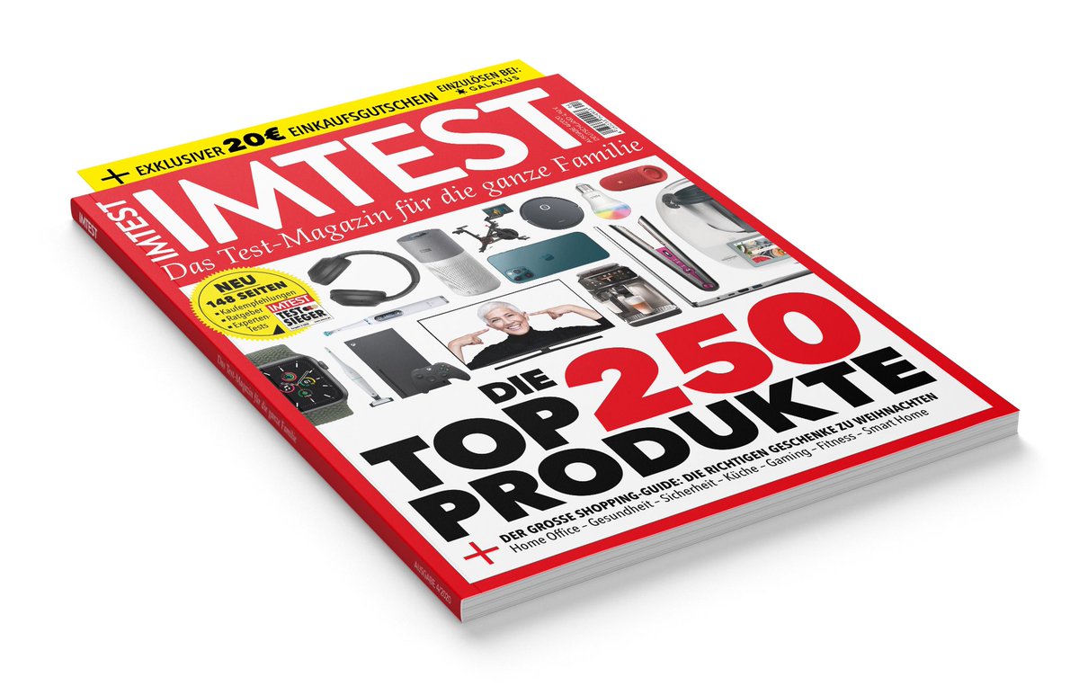 Heute. Unser 1. Kauf-Magazin. Überall dort wo es Zeitschriften und Zeitungen gibt. Und auch bei Amazon. Und im United Kiosk. Einfach überall. 🚀🚀

148 Seiten, mit 250 Tests, der perfekte XMAS-Shopping-Guide für die ganze Familie.

Gemacht vom besten Team der Welt. Bei FUNKE ONE!