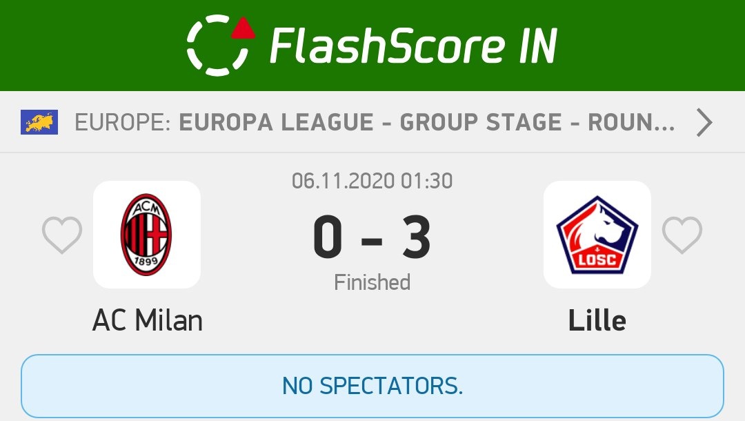 Uživatel Flashscore India 🇮🇳 Twitteru: „This was AC Milan's first defeat in all competitions since the 8th Their games unbeaten streak has been ended by Zlatan Ibrahimovic effect