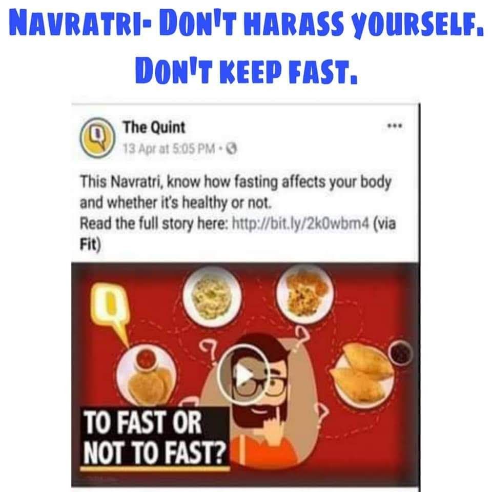 आंठवा त्योहार है नवरात्रि। इसमें वो लोग तुम्हे बताते हैं कि क्यूं तुम्हे अपने शरीर को नव दिन का उपवास रख के परेशान नहीं करना चाहिए। चिंता मत करो भाई ये लोग सिर्फ तुम्हारा खुशी चाहते हैं, तुम्हारा तकलीफ़ देखा नहीं जाता इनसे।
