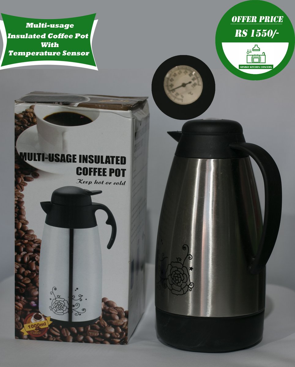 OFFER PRICE
For Winter
Multi-usage insulated Coffee Pot.
With Temperature Sensor

CONTACT US
Arniko Kitchen Concern P. Ltd.
🛒Tarkeshowr-08 Jarankhu
Kathmandu
🌎arnikokitchen.com
📩arnikokitchen@gmail.com
📞+9779851172482