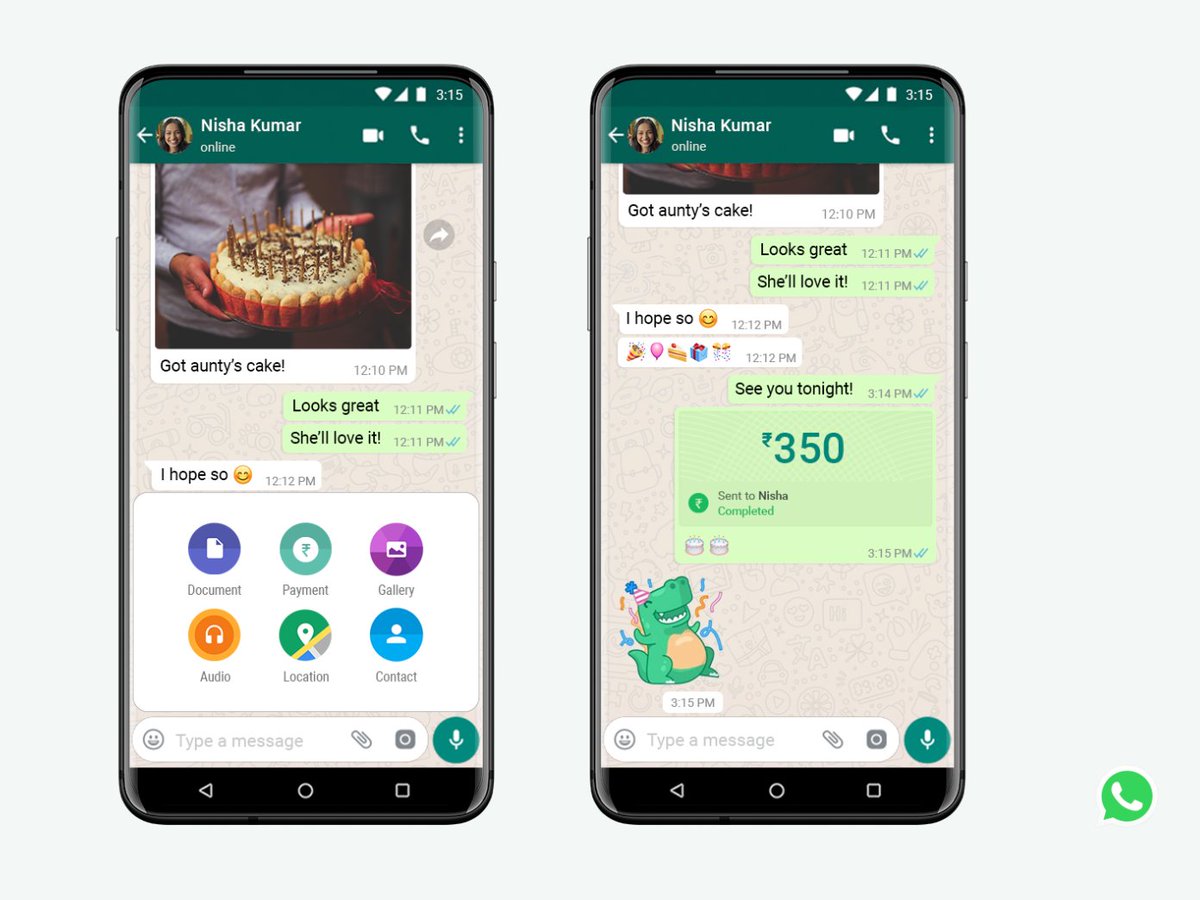 Grosse info : les utilisateurs de <a href="/WhatsApp/">WhatsApp</a> en Inde peuvent désormais s'échanger de l'argent directement au sein de la messagerie.

L'Inde est le plus gros marché du groupe (+400 millions d'utilisateurs) 📲 blog.whatsapp.com/send-payments-…