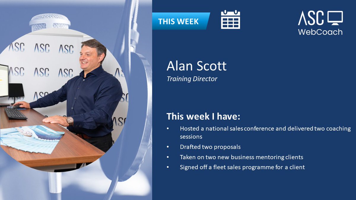ASCWebCoach's tweet image. 𝗔𝗦𝗖 𝗪𝗲𝗯𝗖𝗼𝗮𝗰𝗵 𝗪𝗲𝗲𝗸𝗹𝘆 𝗥𝗼𝘂𝗻𝗱𝘂𝗽! 

Here&apos;s what&apos;s been happening for Alan this week!

Turn on our Facebook Page notifications to keep up with new developments coming soon across our social media and WebCoach platform 

facebook.com/ASCWebCoach

#virtualtraining