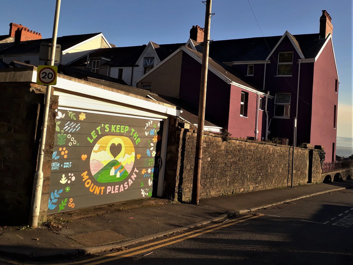 FreshCreativeC0's tweet photo. So pleased to have been able to organise this project in my neighbourhood. Huge thanks to @CarlSyn  for the gorgeous design and totally getting the sentiment from the off!

#FreshCreativeCo #Swansea #Abertware  #StreetArt #SprayPaint #Graffiti #Freehand #SwanseaGraffiti #Mural https://t.co/YmAfrCtv9P
