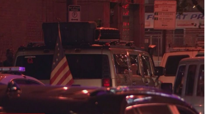 KTVU's tweet image. 2 men police describe as "Trump supporters" armed with handguns and assault rifles are arrested outside the vote tabulation center in Philadelphia.
#phillyprotests

bit.ly/3kZtkF8