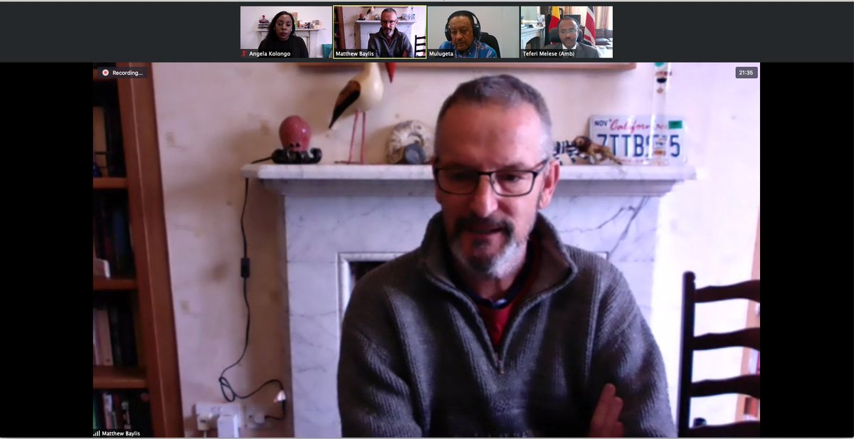 Ethiopian Embassy UK | #EthiopiaInUK 🇪🇹🇬🇧 (@ethioembassyuk) on Twitter photo Yesterday, Ambassador Teferi held a virtual meeting with Prof. @Baylism on <a href="/LivUni/">University of Liverpool</a>’s ongoing partnership with Addis Ababa & <a href="/JimmaUniv/">Jimma University</a> Universities on the <a href="/OneHealthHORN/">HORN</a> Programme, which focuses on enhancing capacity building in human and animal health.
#Ethiopia | #EthiopiaInUK Yesterday, Ambassador Teferi held a virtual meeting with Prof. @Baylism on <a href="/LivUni/">University of Liverpool</a>’s ongoing partnership with Addis Ababa & <a href="/JimmaUniv/">Jimma University</a> Universities on the <a href="/OneHealthHORN/">HORN</a> Programme, which focuses on enhancing capacity building in human and animal health.
#Ethiopia | #EthiopiaInUK