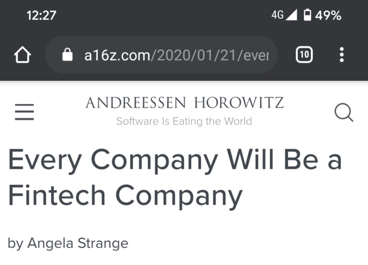 pilidr's tweet image. Every company becomes a fintech company, per @a16z. Except in Norway where they (hire Telenor ppl &amp;amp;) become a mobile operator instead. #tiseapp #vipps