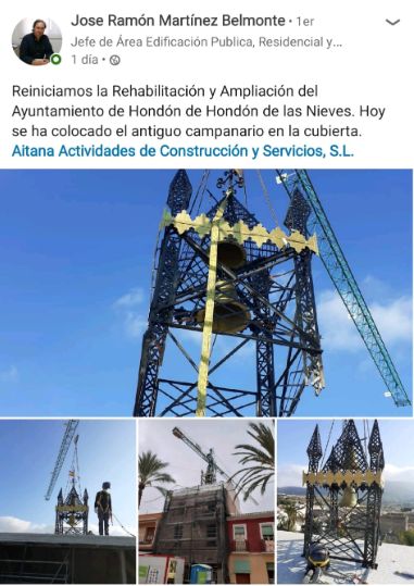 Jose Ramón Martínez nos comparte una imagen donde muestra los trabajos de #reconstrucción y #rehabilitación que hemos realizado con nuestra empresa de #Cerrajería #Industrial Guemar