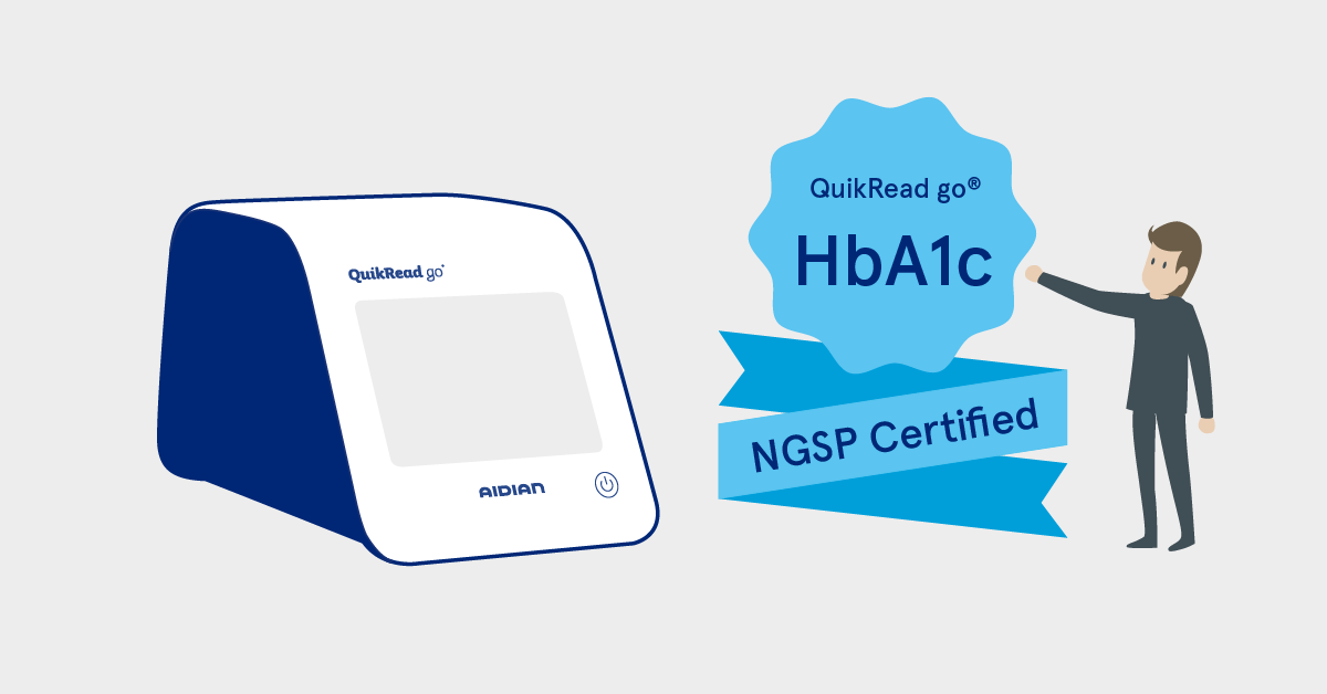 AidianGlobal's tweet photo. We are excited to announce that our QuikRead go® HbA1c test is now NGSP certified!
Learn more about QuikRead go HbA1c test:
https://t.co/f0j4wTGowQ
#HbA1c #POC #NGSP #QuikReadgo #diabetescare https://t.co/3Up1Jz3aGm