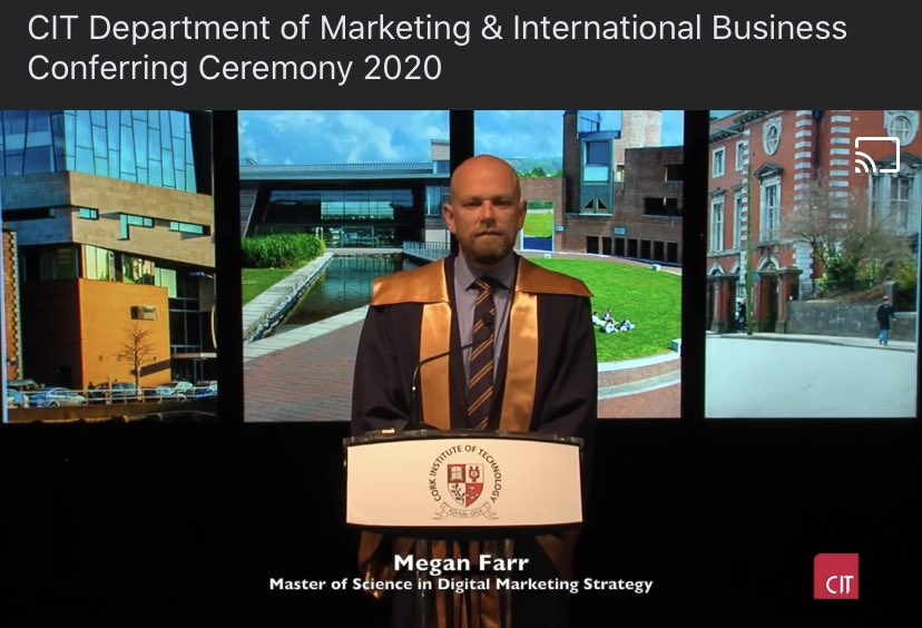 meganfpics's tweet photo. So happy to have graduated virtually from @CIT_ie this week with a first class honours! Was an amazing learning experience π #DMCIT #MScDMCIT #DigitalMarketing #graduate https://t.co/IqUwLCsK8w