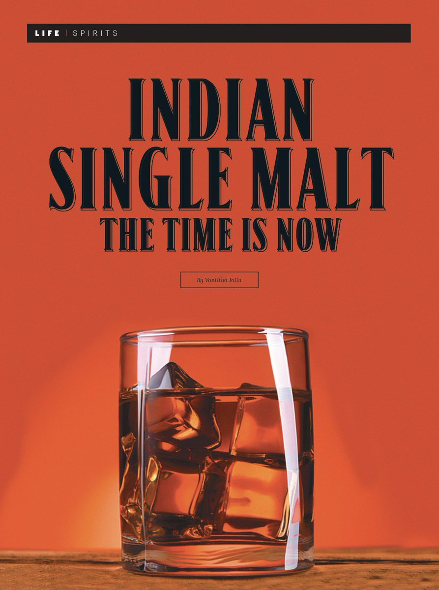 VaniithaJaiin's tweet photo. Story on Indian Single Malt for @EntrepreneurIND With the world welcoming Indian whisky like never before,the future looks only bright for the single malt in India.Sure,we learnt the art from the West but we have well mastered the craft &amp; the time for Indian whisky is now #whisky https://t.co/NNcnVYALwI