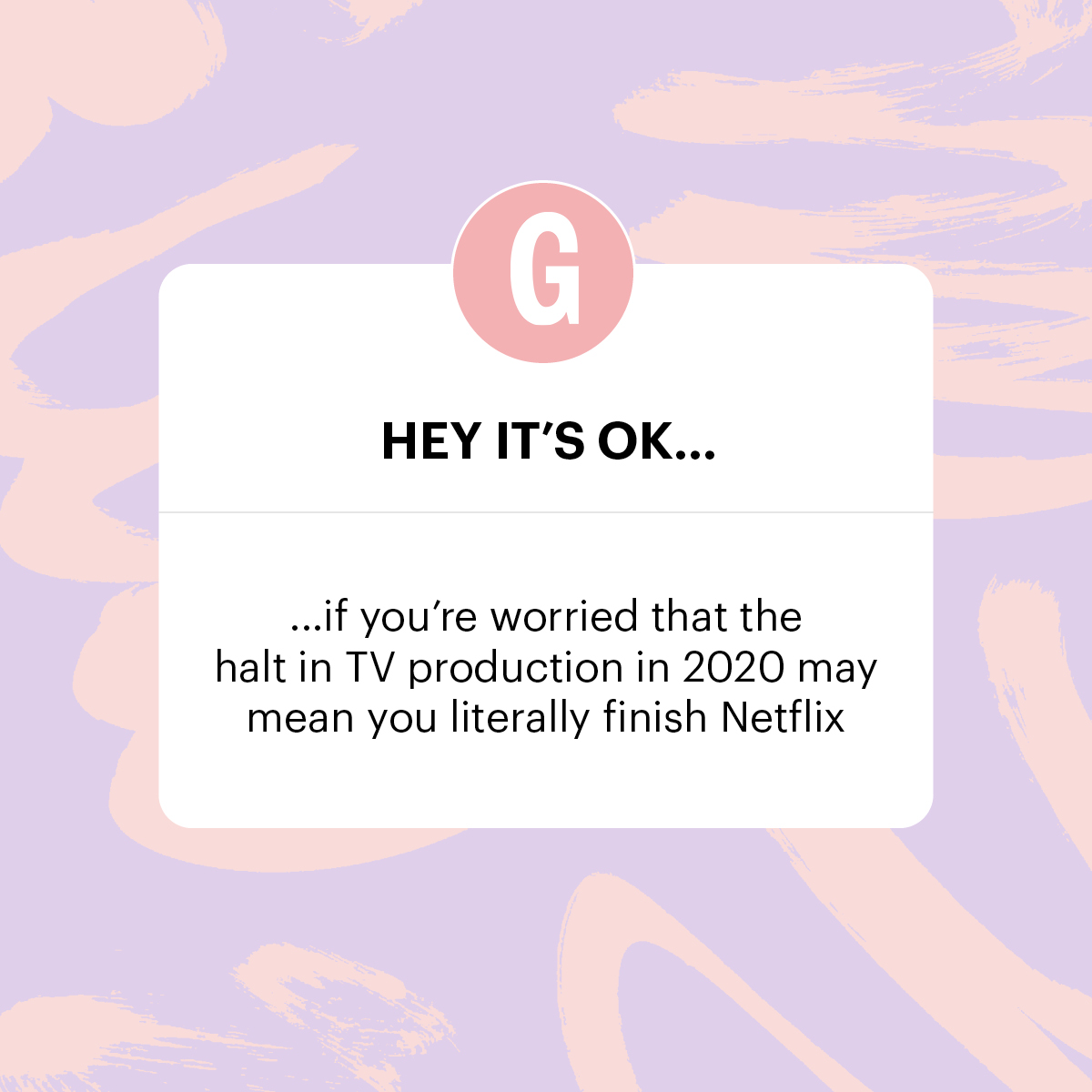 GlamourMagUK's tweet photo. Welcome to Hey It's OK: the place where our readers and staffers share their best and worst lockdown habits that they really shouldn't feel bad about. More here: https://t.co/JiIjBGWJVO #heyitsok https://t.co/volArfk3fo