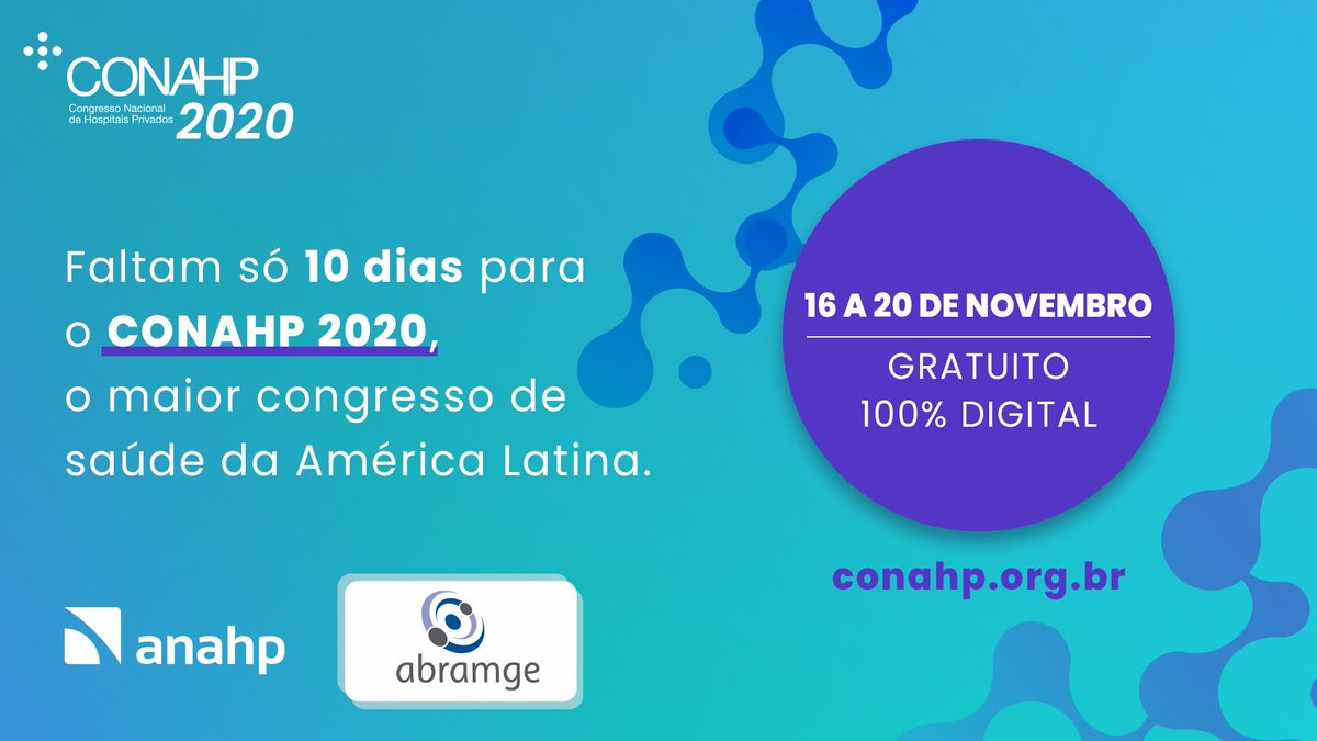 abramge1's tweet photo. Está chegando o #Conahp 2020, maior congresso de saúde da América Latina, do qual a Abramge é uma das correalizadoras. Confira a programação e garanta sua vaga em https://t.co/5su5e6FaCk https://t.co/UT7XdcrHdu