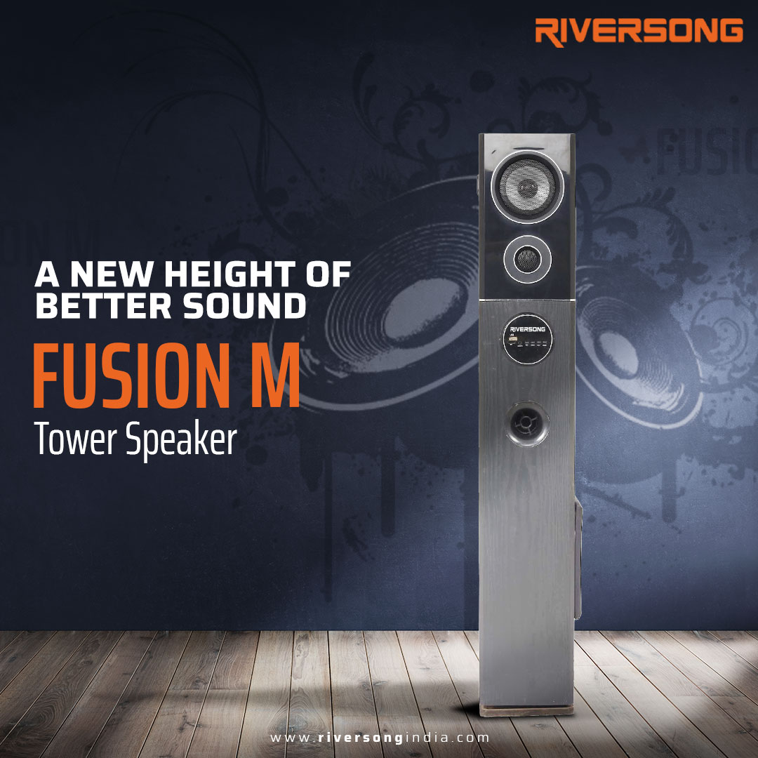 riversongindia's tweet photo. Experience nothing but the best! Bring home the Riversong Fusion M tower speaker and immerse yourself in the most unbeatable sound experience!
#RiversongIndia #FusionM #ReInventWithRS https://t.co/JnTtRPUhfl