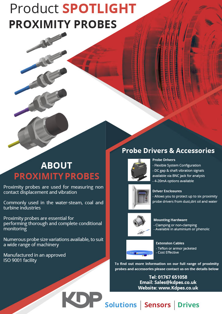 kdpelectronics's tweet photo. PRODUCT SPOTLIGHT - Proximity Probes
For more information about our range of Proximity Probes and other products please visit our website or give us a call
https://t.co/6idy3Fzhu1
01767 651058
#proximityprobes #electronics #Vibration #ConditionalMonitoring #Proline #CTC https://t.co/zN4PZbVEFx