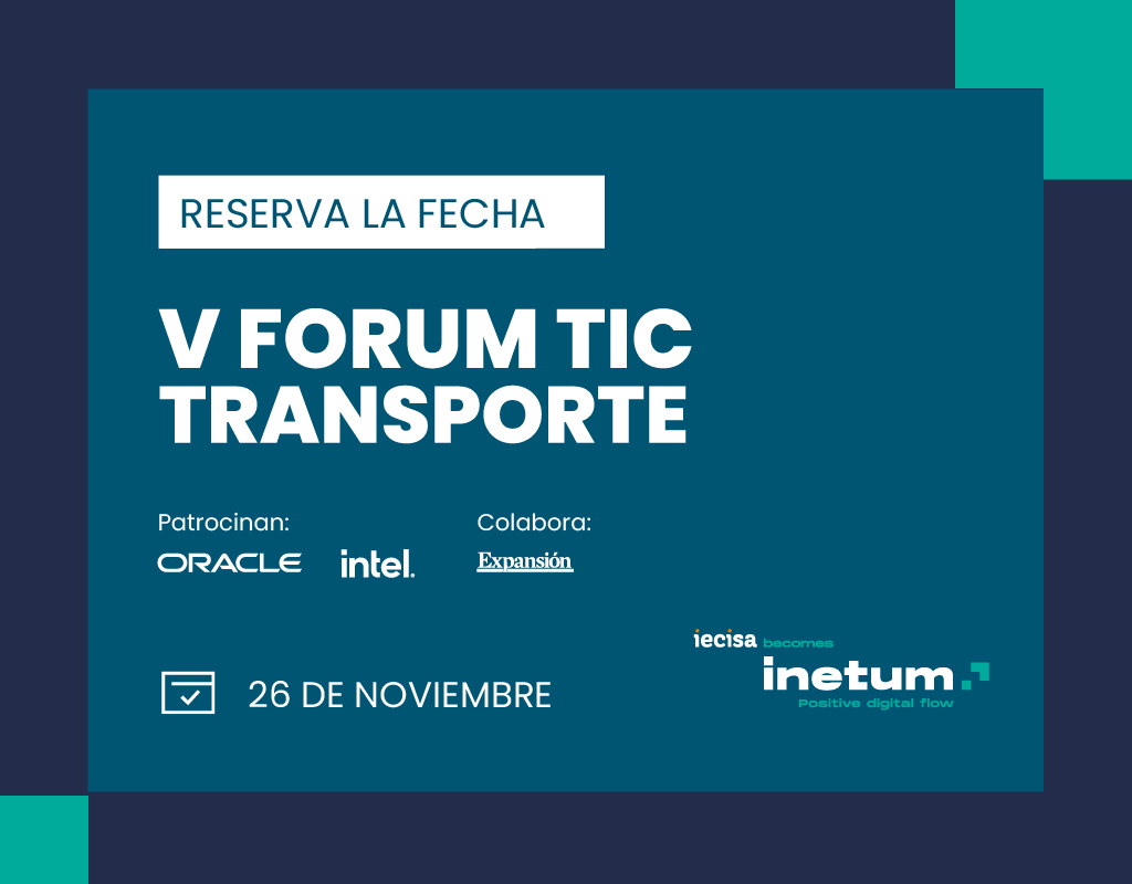 inetum_es's tweet photo. Presentamos el V Fórum TIC Transporte, bajo el lema "Digitalización del #transporte de pasajeros como respuesta a la crisis sanitaria".
#FórumTICtransporte
🗓️ 26/11
🌐 Online
💻 https://t.co/d2UqpWi8y2
#MaaS #MediosdePago #LiveMobility
#inetum
#WeAreInetum #Positivedigitalflow https://t.co/IBsQ6sRXN1