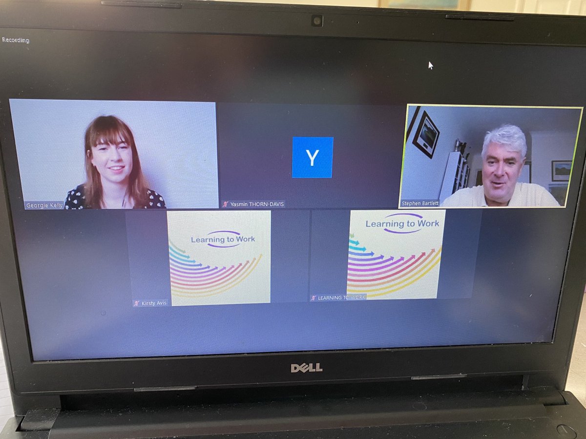 yassietd's tweet photo. Q&amp;A recording with ⁦@servicenow⁩ #stephenBartlett and ⁦@LearningtoWork⁩ volunteer grad #GeorgieKelly https://t.co/H7DefsInWv