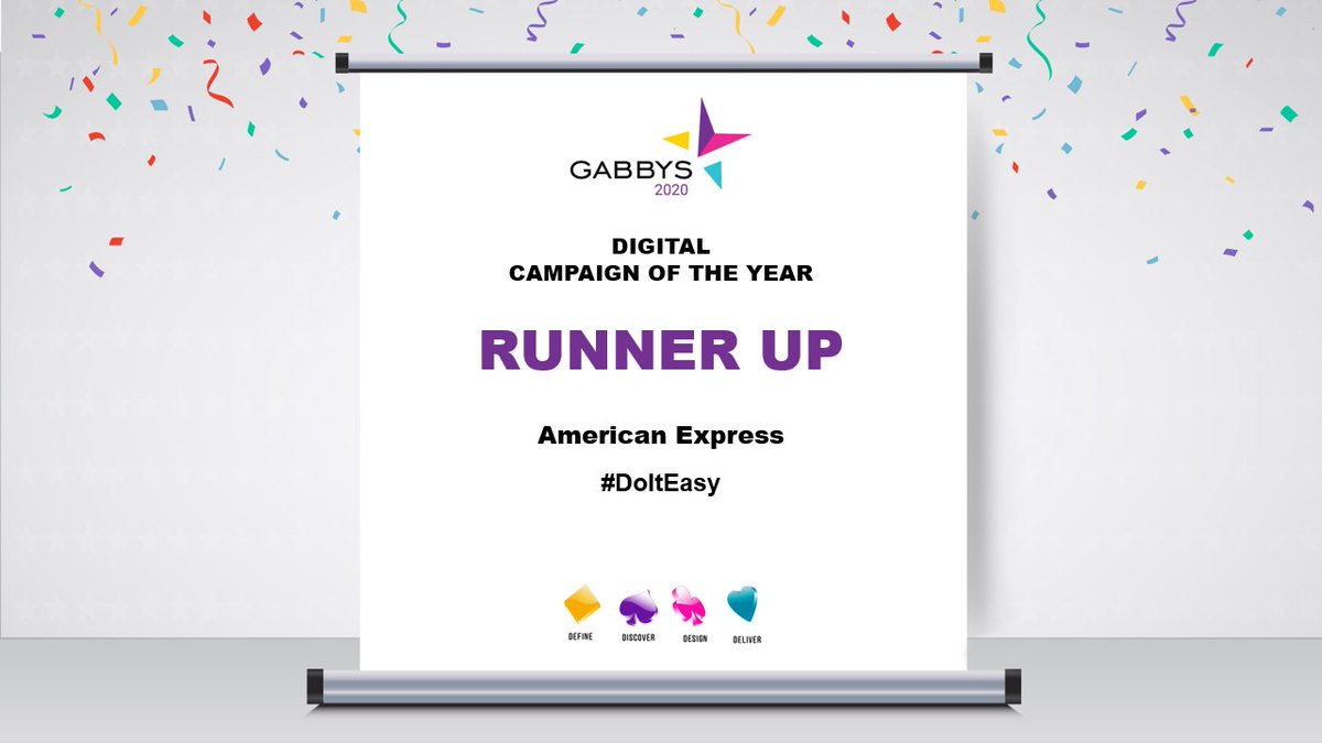 BursonIndia's tweet photo. American Express - #DoItEasy is the runner - up in the Best Use of Digital category #Gabbys2020 https://t.co/HqoftLuBrn