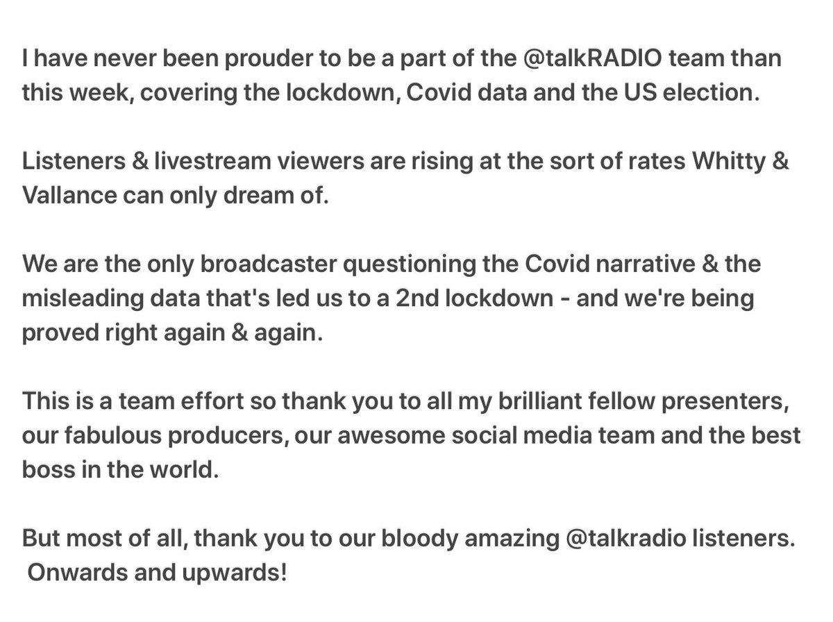 JuliaHB1's tweet image. I've never been prouder to be a part of @talkRADIO than this week. And here's why:
