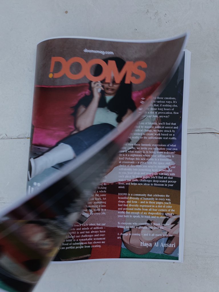 I modeled for DOOMS magazine cover! Get your own digital copies of DOOMS first issue out now on doomsmag.com