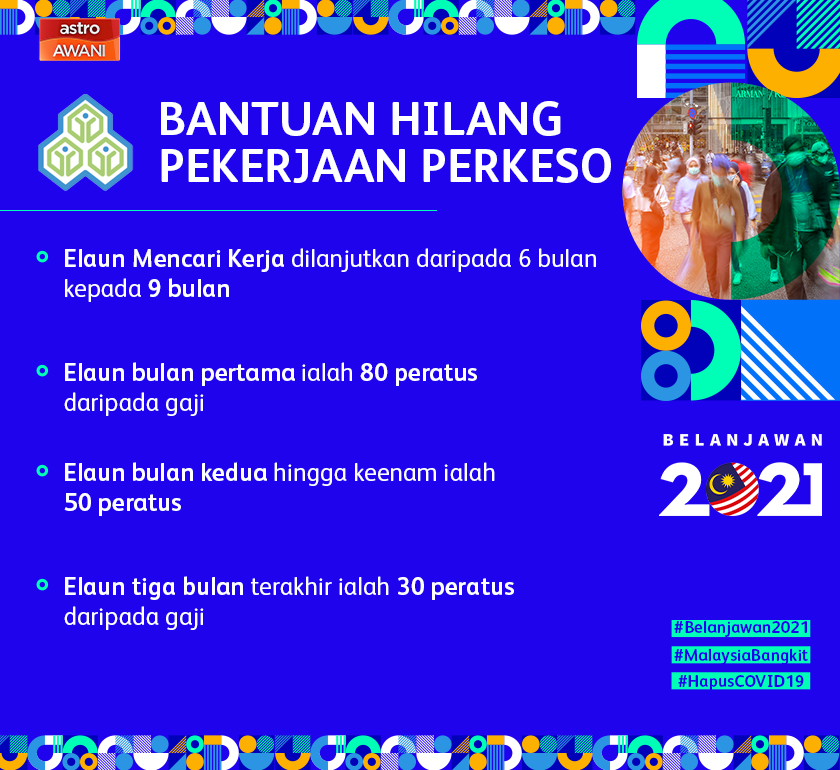 Permohonan bantuan hilang pekerjaan 2021