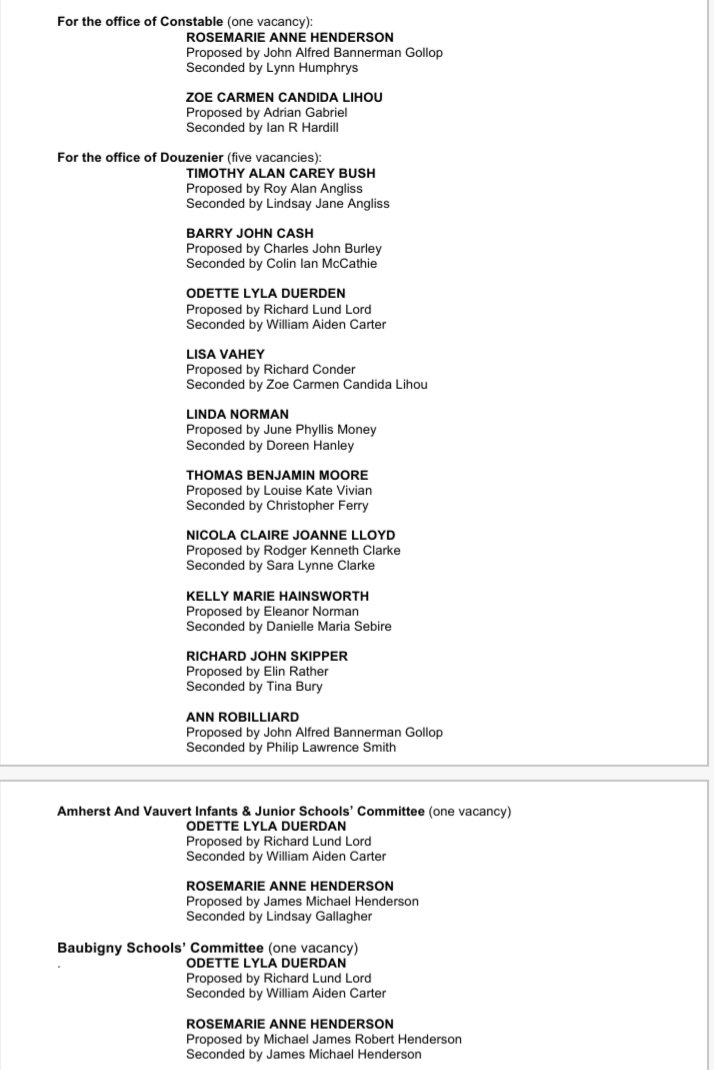 StPeterPortPari's tweet image. We look forward to receiving you at the Constables Office and Beau se Jour polling stations on Nov 18 to vote on filling the vacancies below from 10am - 8pm

We will also be holding a meet the Candidates event at our offices on the 14th Nov 10am - noon.
